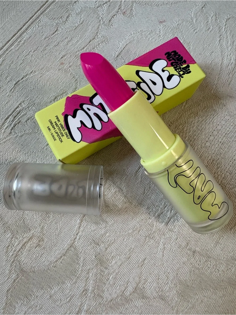 Made by Mitchell Mattitude Lipstick in Pink Vibes Only BNIB